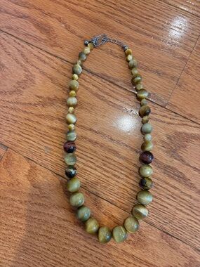 Mine Finds by Jay King Mixed Natural Stone Beaded Necklace Statement Earthy Boho